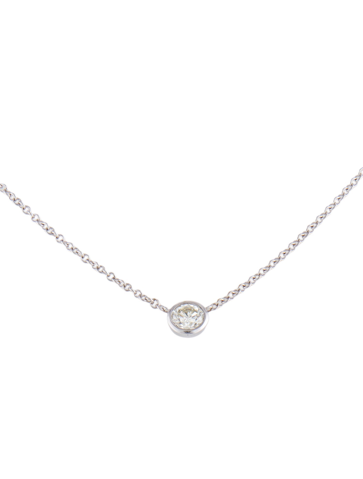 Necklace 14K Diamond Solitaire Pendant Necklace